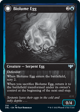 Biolume Egg // Biolume Serpent [Innistrad: Double Feature] | Devastation Store