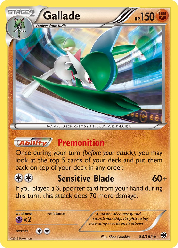 Gallade (84/162) (Cosmos Holo) (Blister Exclusive) [XY: BREAKthrough] | Devastation Store