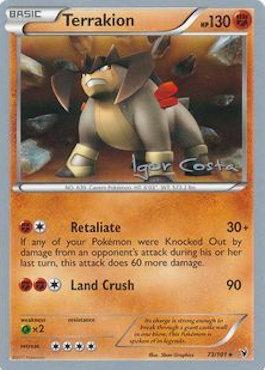 Terrakion (73/101) (Pesadelo Prism - Igor Costa) [World Championships 2012] | Devastation Store