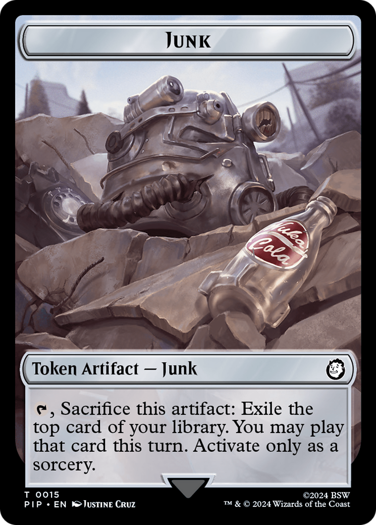 Junk // Copy Double-Sided Token [Fallout Tokens] | Devastation Store