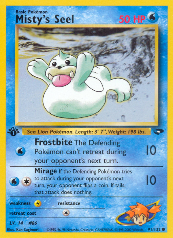 Misty's Seel (91/132) [Gym Challenge 1st Edition] | Devastation Store