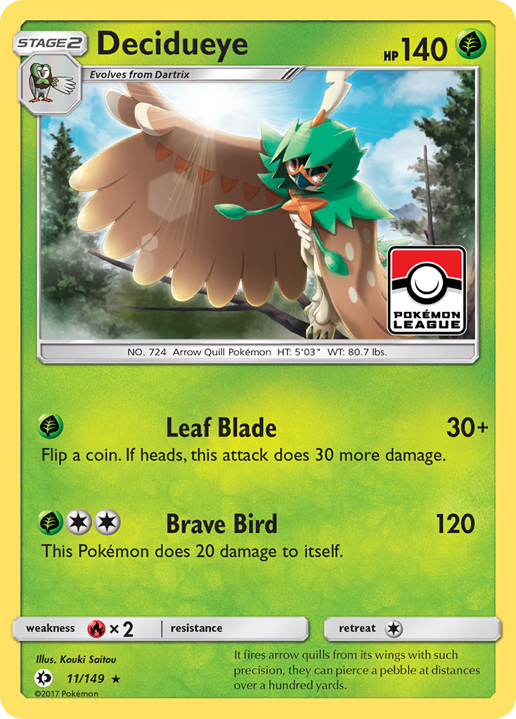 Decidueye (11/149) [Sun & Moon: Base Set] | Devastation Store