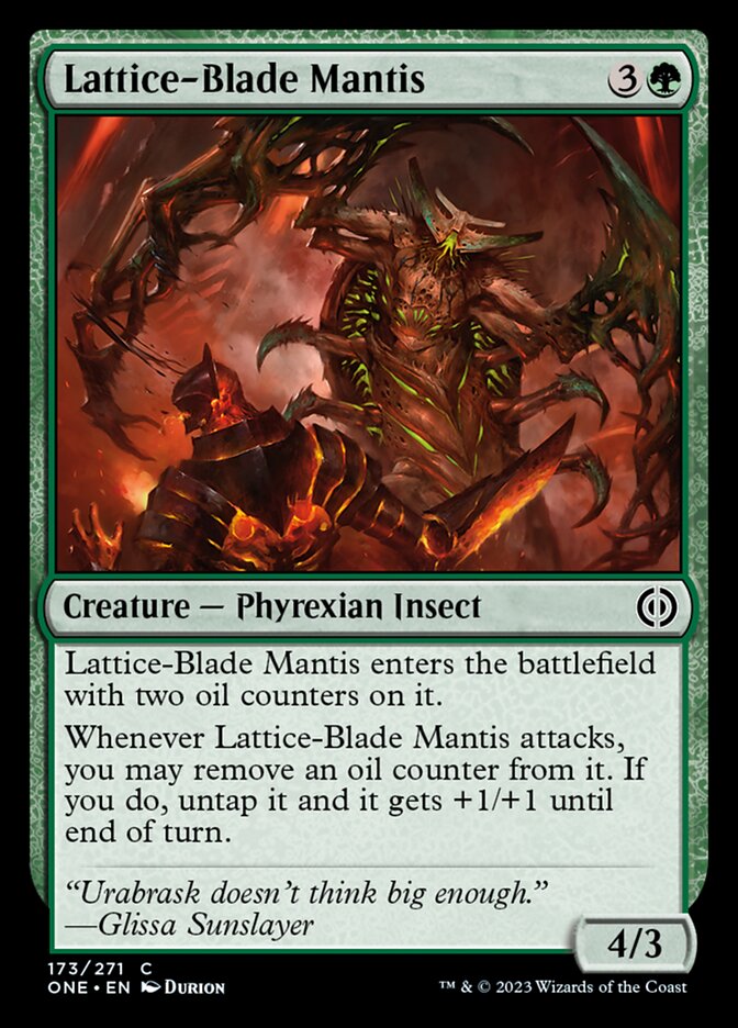 Lattice-Blade Mantis [Phyrexia: All Will Be One] | Devastation Store