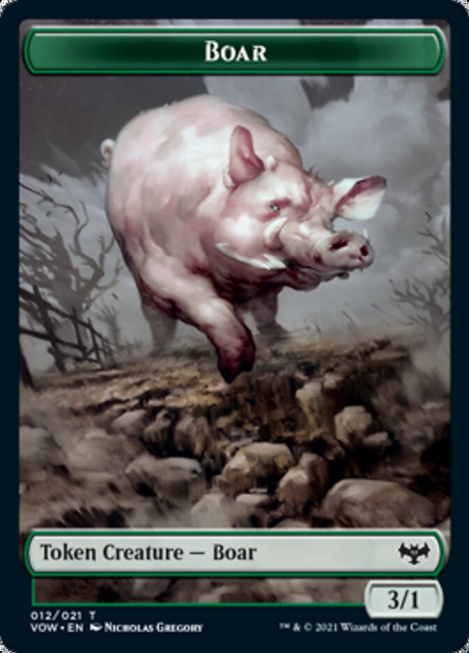 Insect // Boar Double-sided Token [Innistrad: Crimson Vow Tokens] | Devastation Store