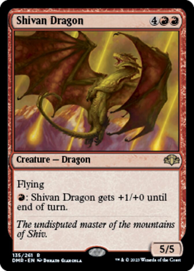 Shivan Dragon [Dominaria Remastered] | Devastation Store