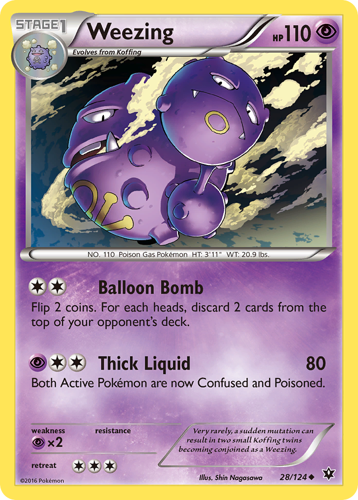 Weezing (28/124) [XY: Fates Collide] | Devastation Store