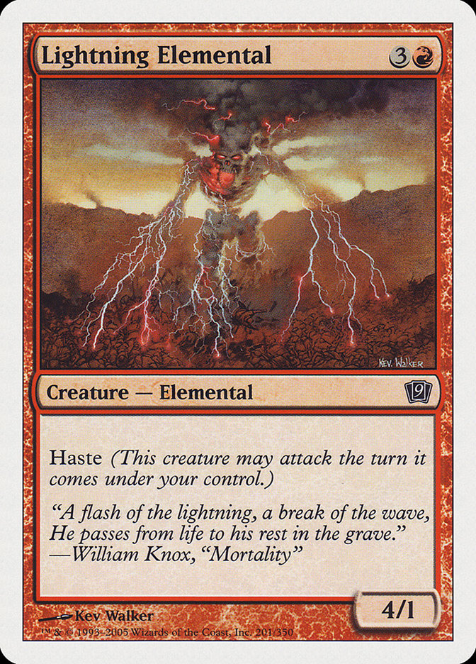 Lightning Elemental [Ninth Edition] - Devastation Store | Devastation Store