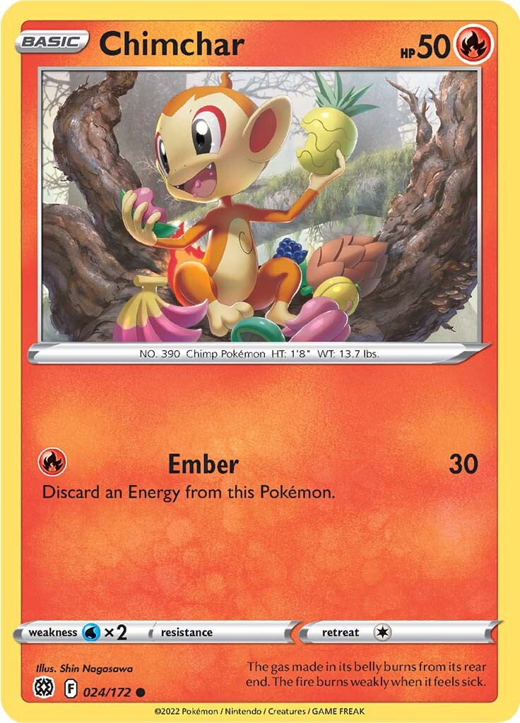 Chimchar (024/172) [Sword & Shield: Brilliant Stars] | Devastation Store