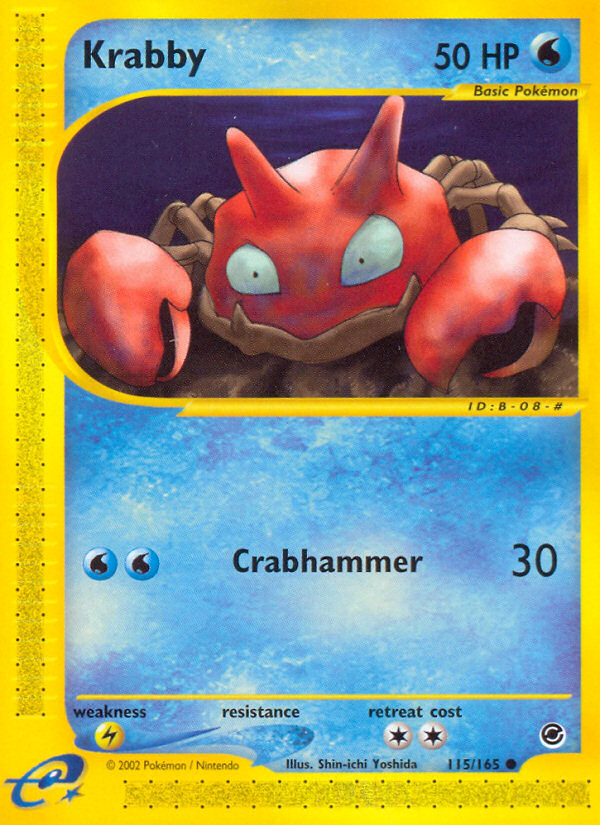 Krabby (115/165) [Expedition: Base Set] | Devastation Store