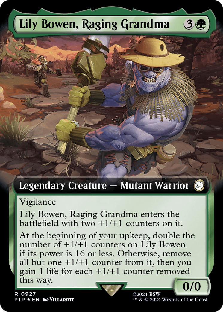 Lily Bowen, Raging Grandma (Extended Art) (Surge Foil) [Fallout] | Devastation Store