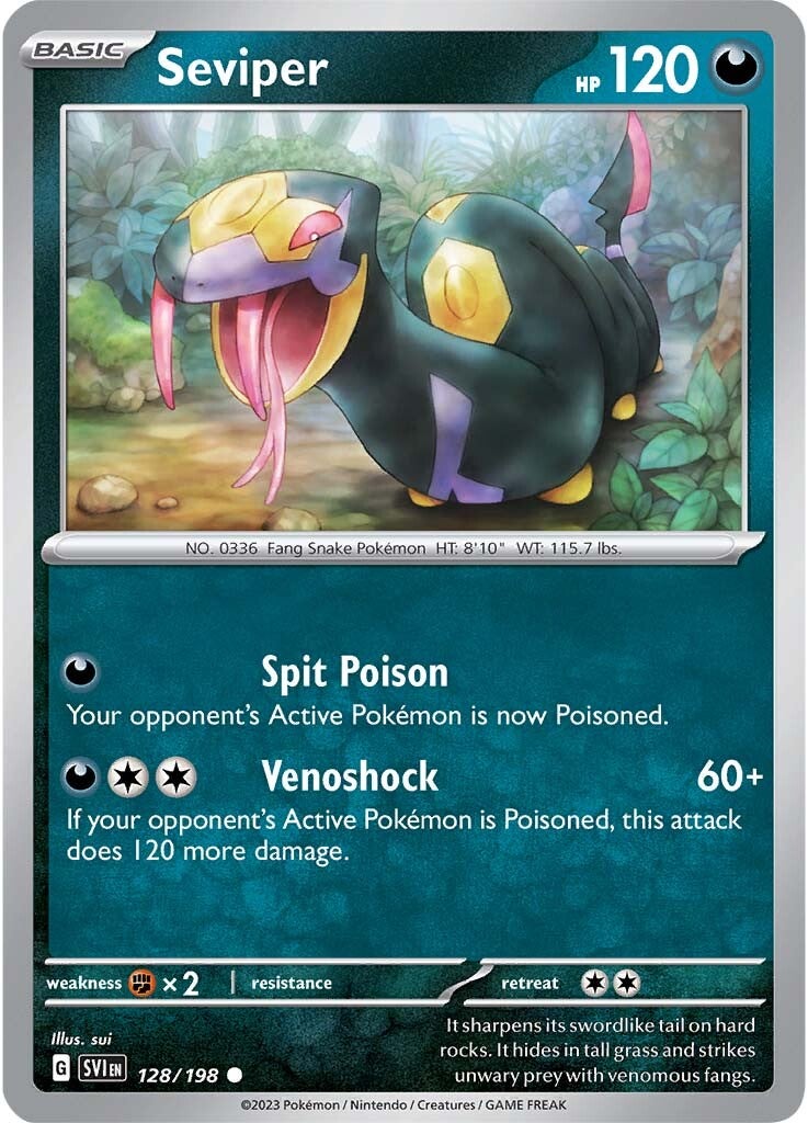 Seviper (128/198) [Scarlet & Violet: Base Set] | Devastation Store