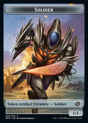 Powerstone // Soldier (008) Double-Sided Token [The Brothers' War Tokens] | Devastation Store