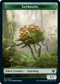 Saproling // Treasure Double-sided Token [Commander 2020 Tokens] | Devastation Store