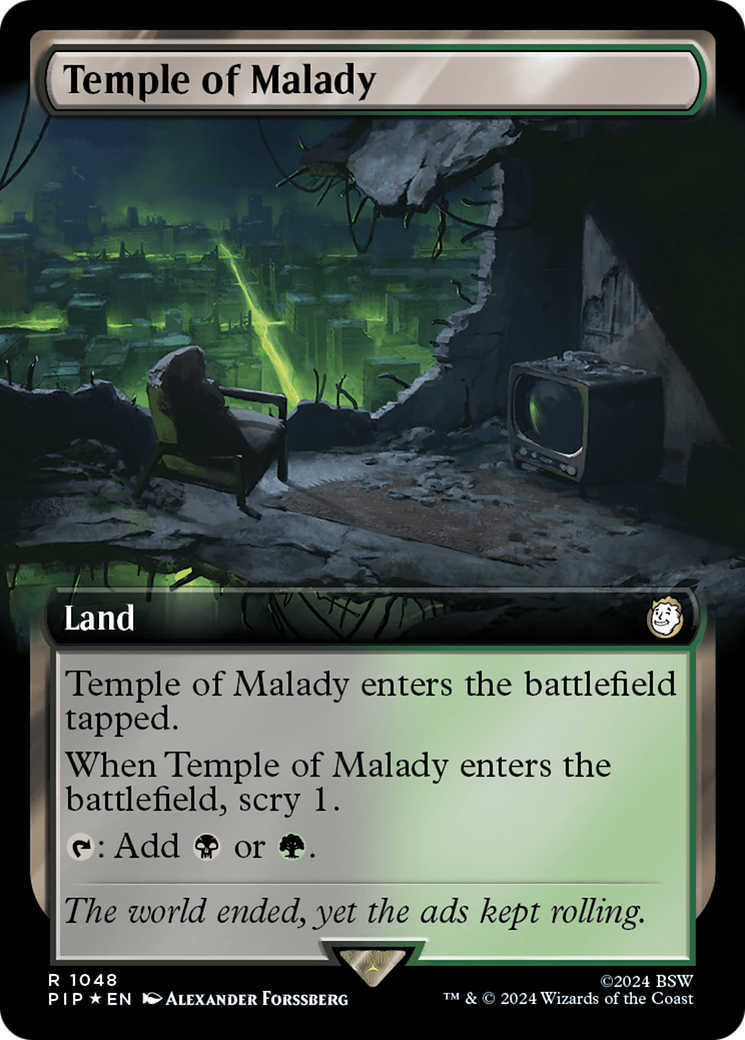 Temple of Malady (Extended Art) (Surge Foil) [Fallout] | Devastation Store