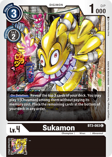 Sukamon [BT3-063] [Release Special Booster Ver.1.5] | Devastation Store