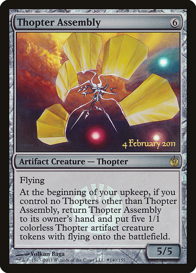 Thopter Assembly [Mirrodin Besieged Prerelease Promos] | Devastation Store