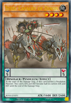 Steel Cavalry of Dinon [BOSH-ENSP1] Ultra Rare | Devastation Store