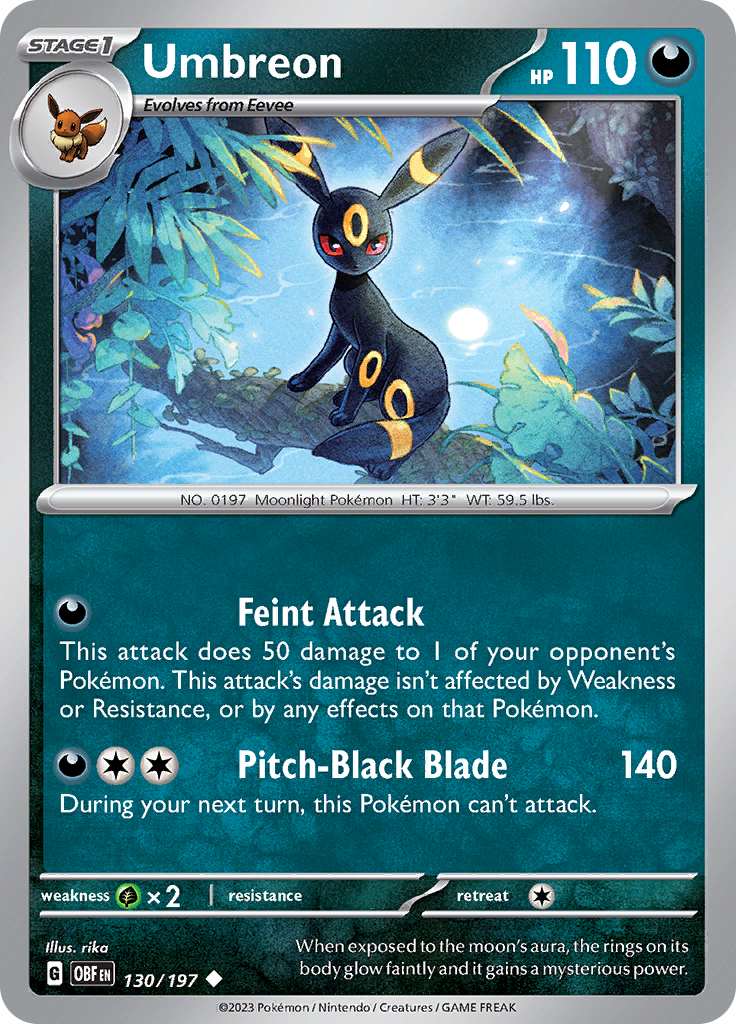 Umbreon (130/197) [Scarlet & Violet: Obsidian Flames] | Devastation Store