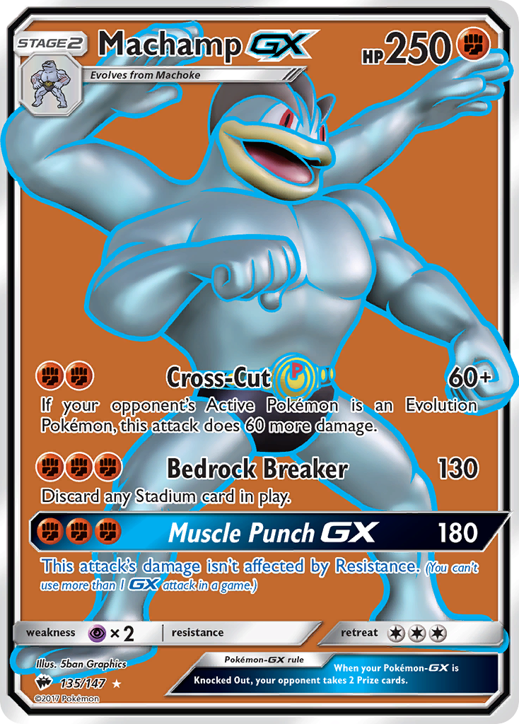 Machamp GX (135/147) [Sun & Moon: Burning Shadows] | Devastation Store