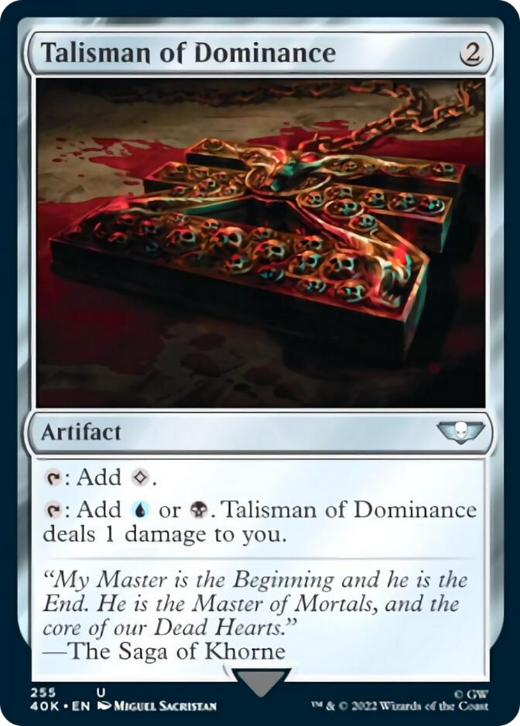 Talisman of Dominance (255) (Surge Foil) [Universes Beyond: Warhammer 40,000] | Devastation Store