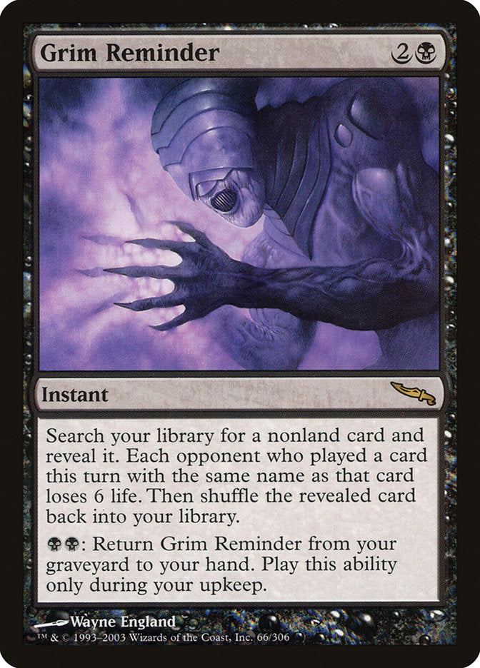 Grim Reminder [Mirrodin] - Devastation Store | Devastation Store