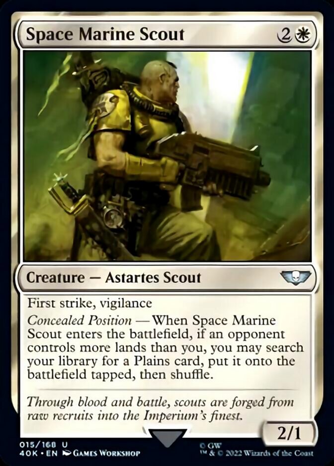 Space Marine Scout (Surge Foil) [Universes Beyond: Warhammer 40,000] | Devastation Store