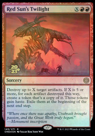 Red Sun's Twilight [Phyrexia: All Will Be One Prerelease Promos] | Devastation Store