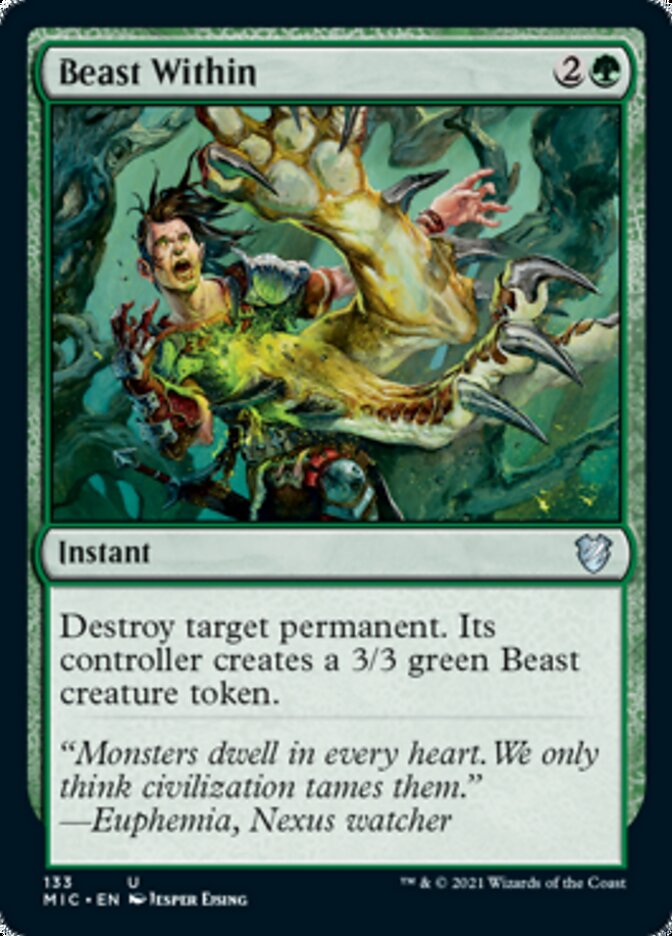 Beast Within [Innistrad: Midnight Hunt Commander] | Devastation Store