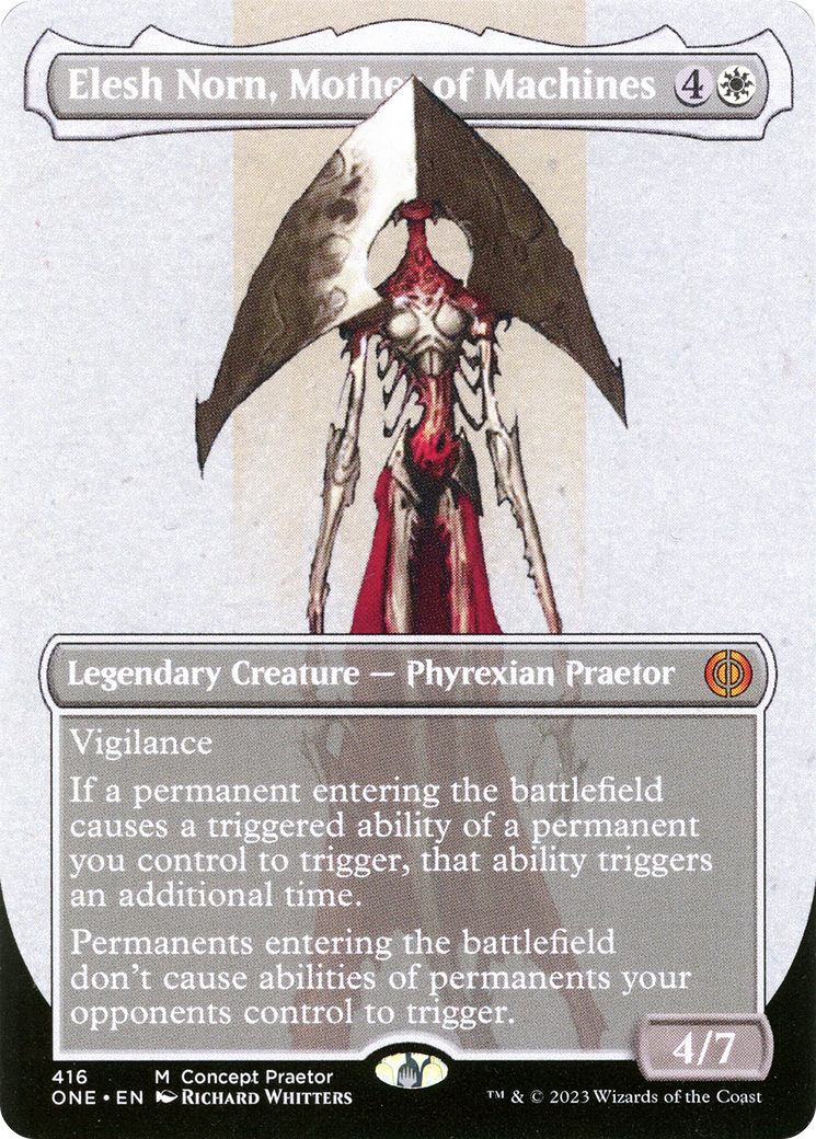 Elesh Norn, Mother of Machines (Borderless Concept Praetors) [Phyrexia: All Will Be One] | Devastation Store