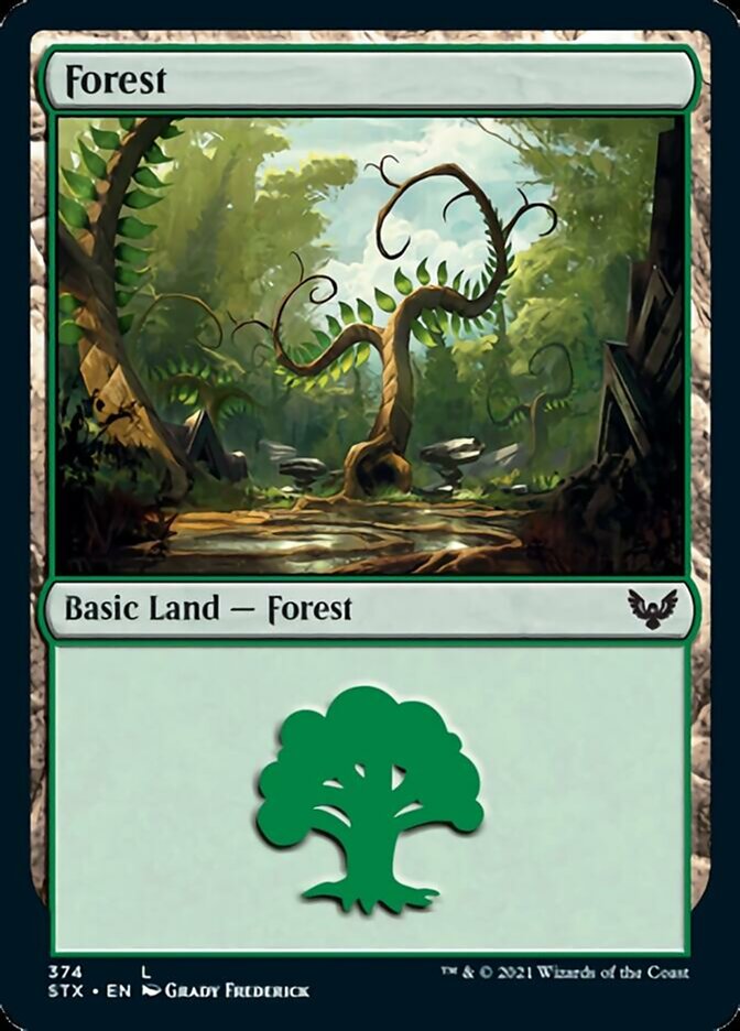 Forest (374) [Strixhaven: School of Mages] | Devastation Store