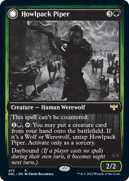 Howlpack Piper // Wildsong Howler [Innistrad: Double Feature] | Devastation Store