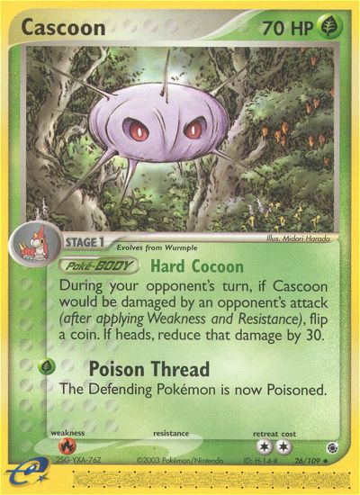 Cascoon (26/109) [EX: Ruby & Sapphire] | Devastation Store