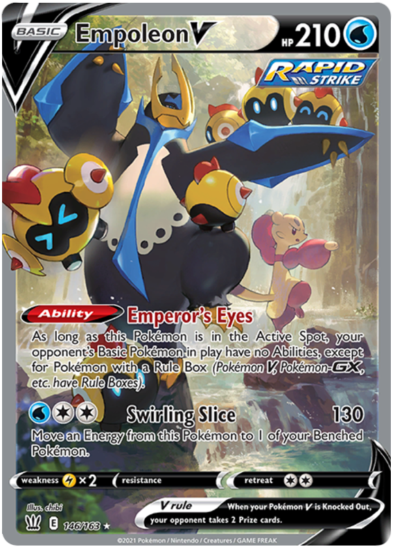 Empoleon V (146/163) [Sword & Shield: Battle Styles] | Devastation Store