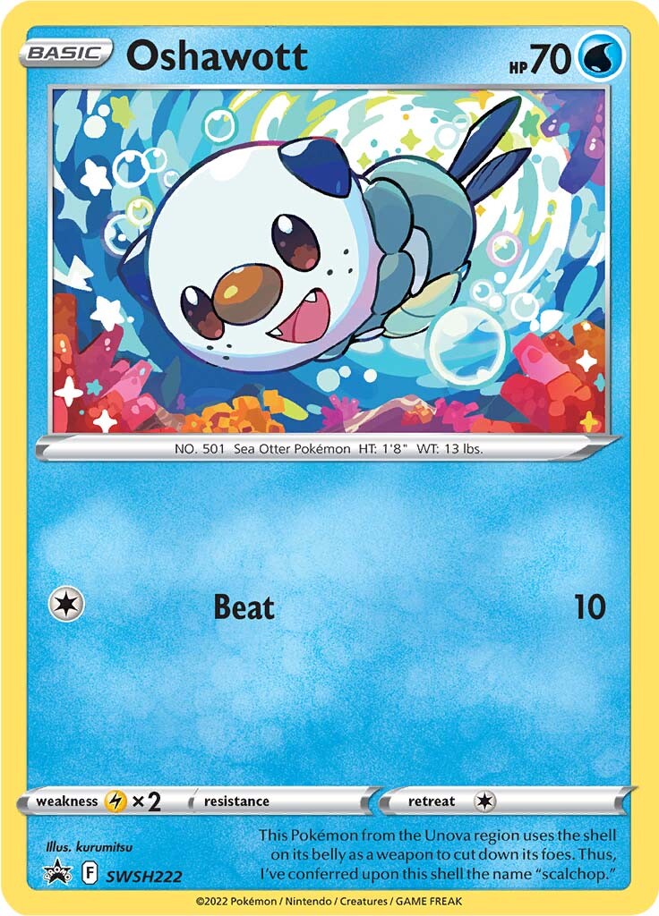 Oshawott (SWSH222) [Sword & Shield: Black Star Promos] | Devastation Store