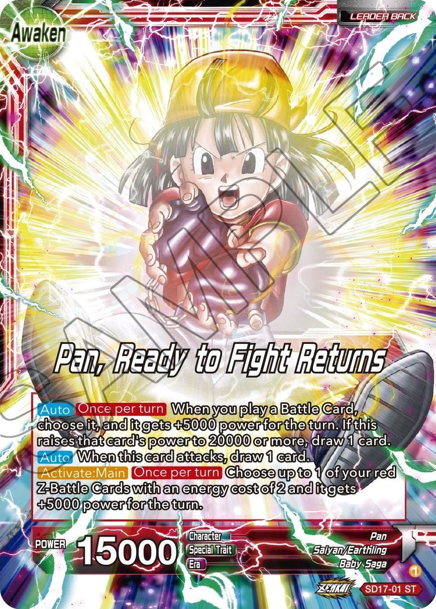Pan // Pan, Ready to Fight Returns (SD17-01) [Dawn of the Z-Legends] | Devastation Store