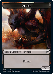 Demon // Demon Double-Sided Token [Starter Commander Decks] | Devastation Store