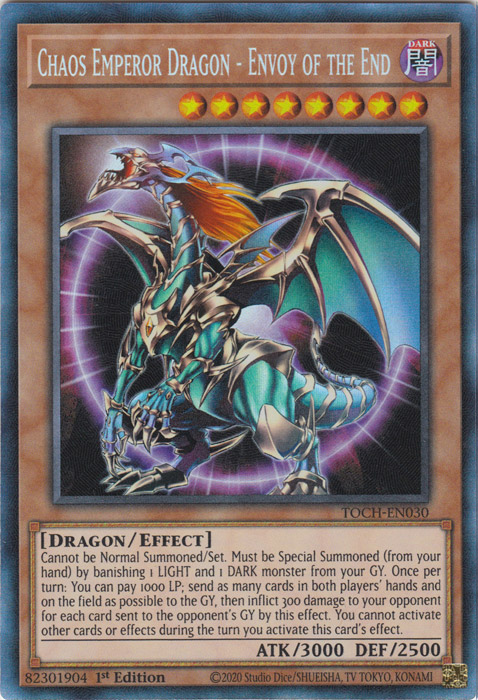 Chaos Emperor Dragon - Envoy of the End [TOCH-EN030] Collector's Rare | Devastation Store