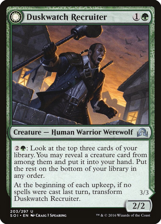 Duskwatch Recruiter // Krallenhorde Howler [Shadows over Innistrad] | Devastation Store