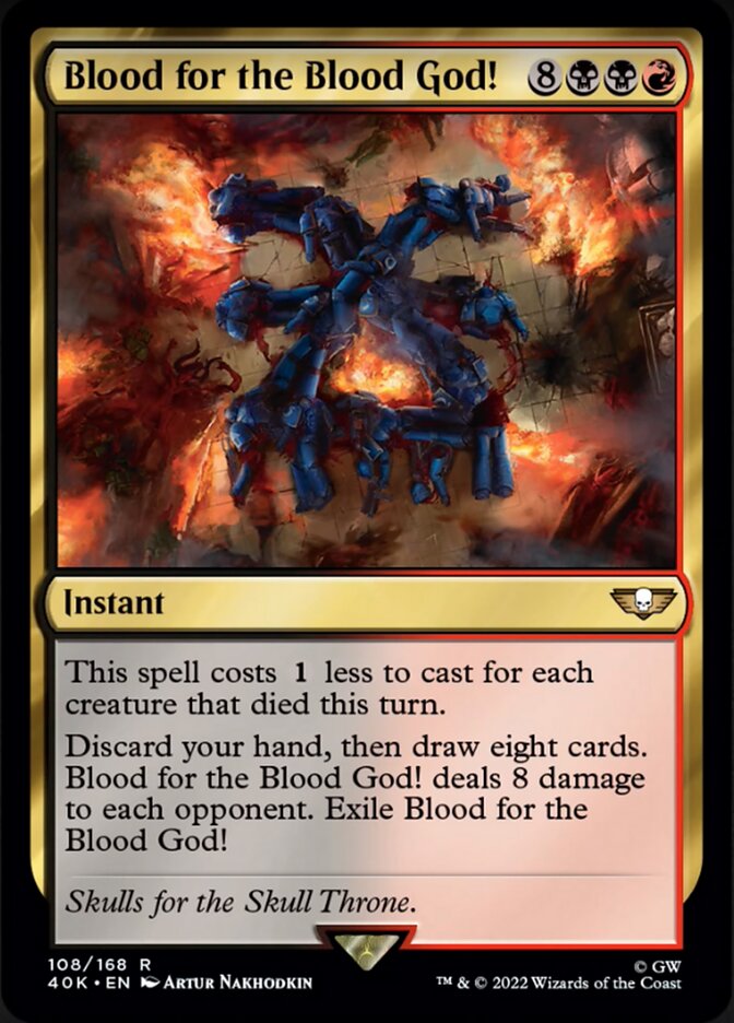 Blood for the Blood God! (Surge Foil) [Universes Beyond: Warhammer 40,000] | Devastation Store