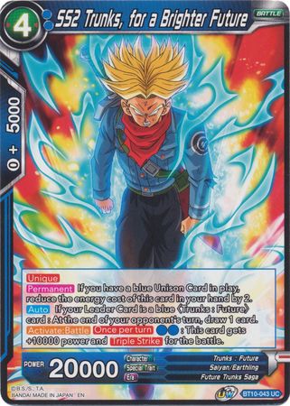 SS2 Trunks, for a Brighter Future (BT10-043) [Rise of the Unison Warrior 2nd Edition] | Devastation Store