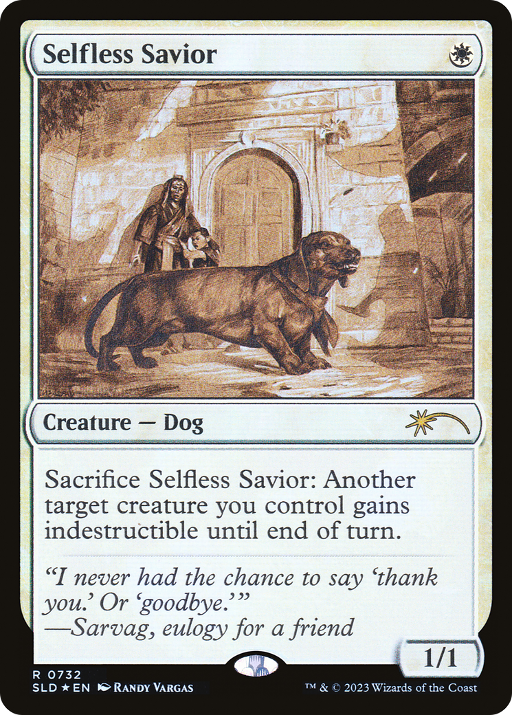 Selfless Savior (Sketch) [Secret Lair Drop Promos] | Devastation Store