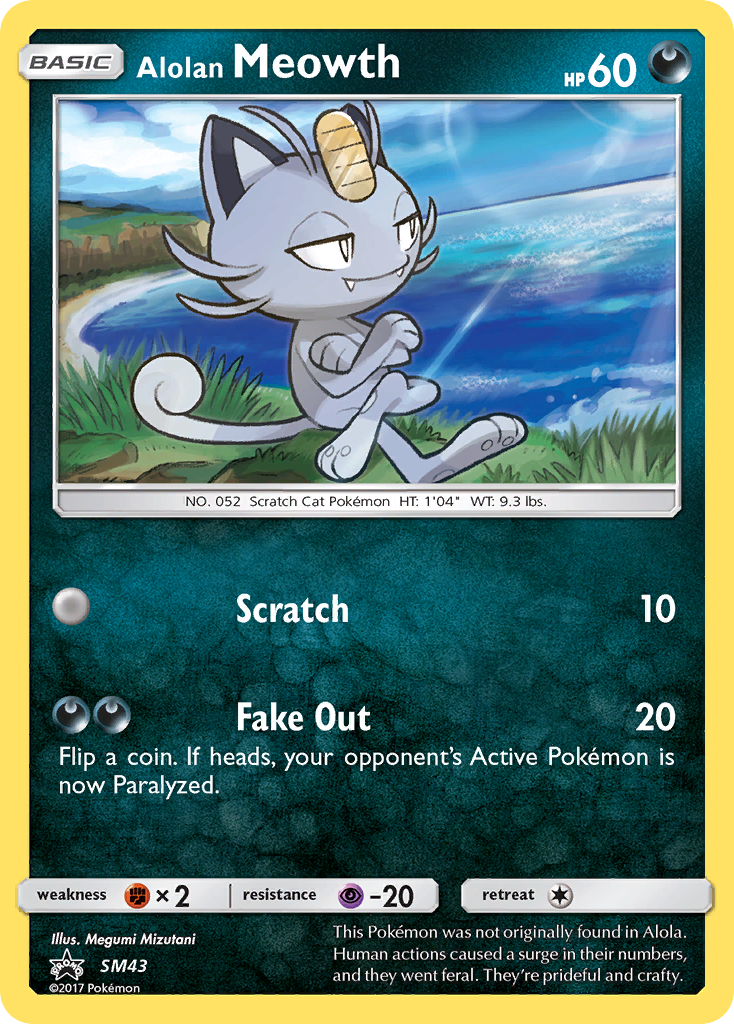 Alolan Meowth (SM43) [Sun & Moon: Black Star Promos] | Devastation Store