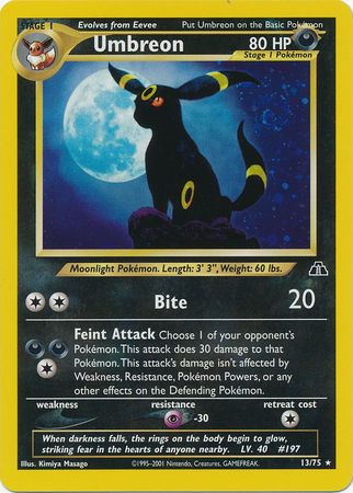 Umbreon (13/75) [Neo Discovery Unlimited] | Devastation Store
