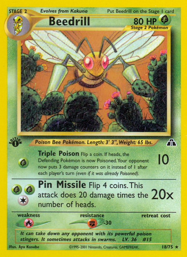 Beedrill (18/75) [Neo Discovery 1st Edition] | Devastation Store