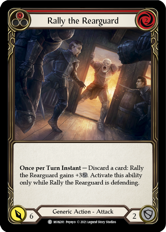 Rally the Rearguard (Red) [MON281] 1st Edition Normal - Devastation Store | Devastation Store