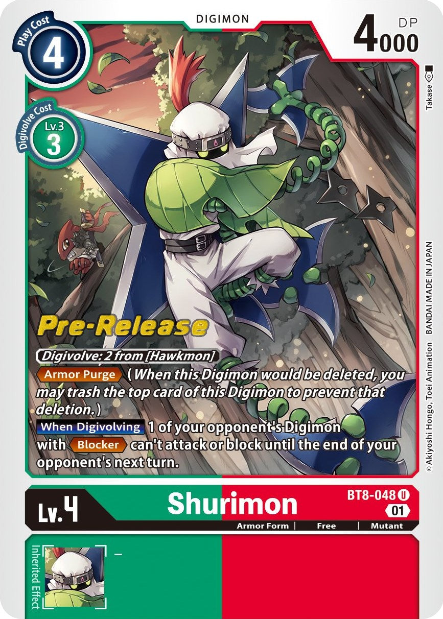 Shurimon [BT8-048] [New Awakening Pre-Release Cards] | Devastation Store
