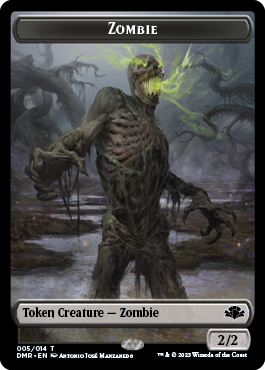 Zombie Token [Dominaria Remastered Tokens] | Devastation Store