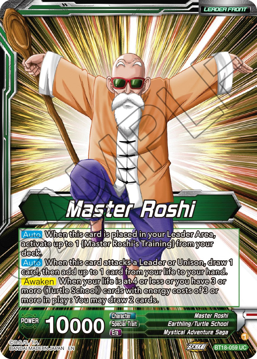 Master Roshi // Son Goku, Krillin, Yamcha, & Master Roshi, Reunited (BT18-059) [Dawn of the Z-Legends] | Devastation Store