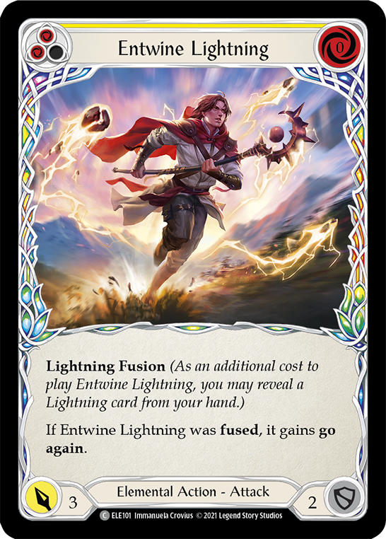 Entwine Lightning (Yellow) [ELE101] (Tales of Aria)  1st Edition Normal | Devastation Store