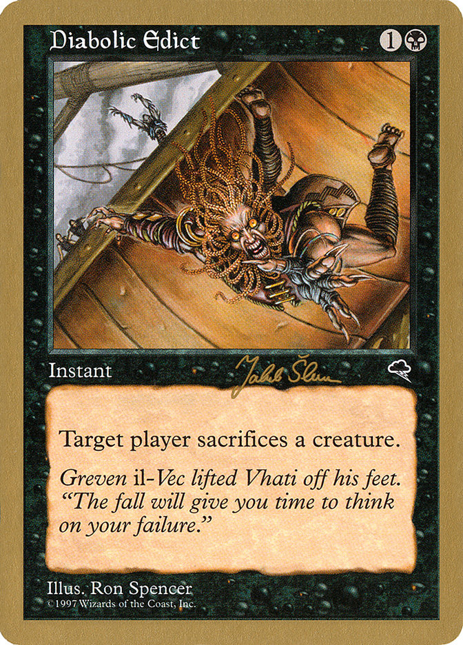 Diabolic Edict (Jakub Slemr) [World Championship Decks 1999] | Devastation Store